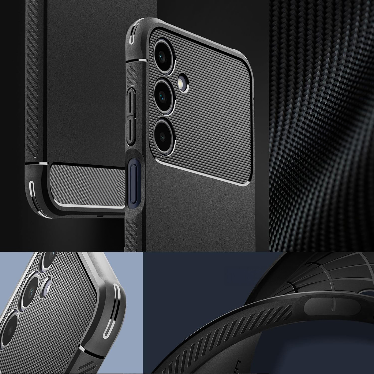 Etui Spigen Rugged Armor do Galaxy A25 5G, czarne